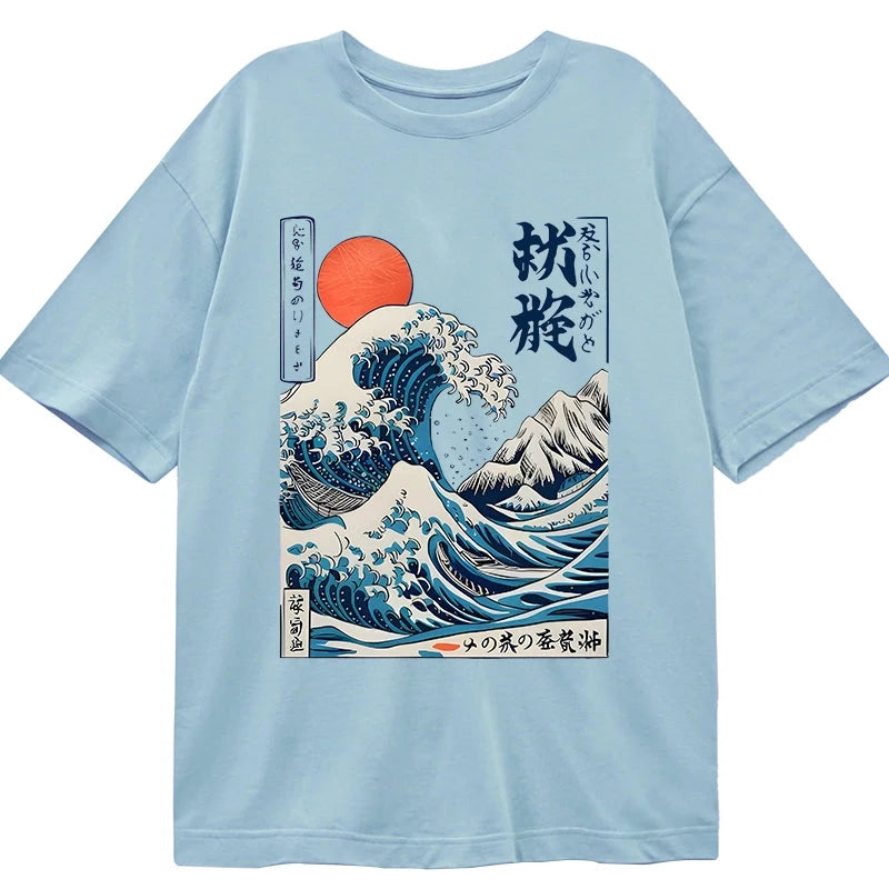 Tokyo-Tiger Ukiyo-e Ocean Waves Japan Classic T-Shirt