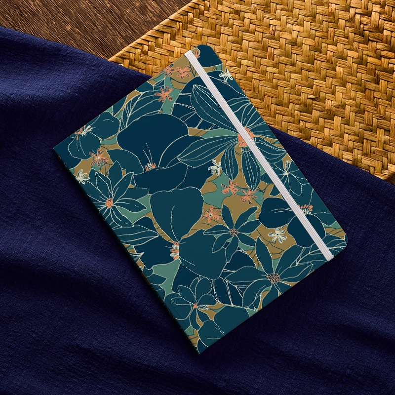 Tokyo-Tiger Blooming Flowers Notebook