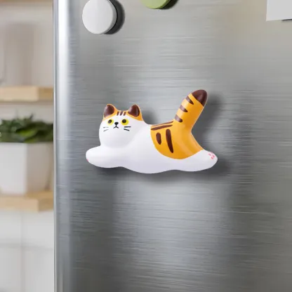 Tokyo-Tiger Orange Striped Cat Fridge Magnet