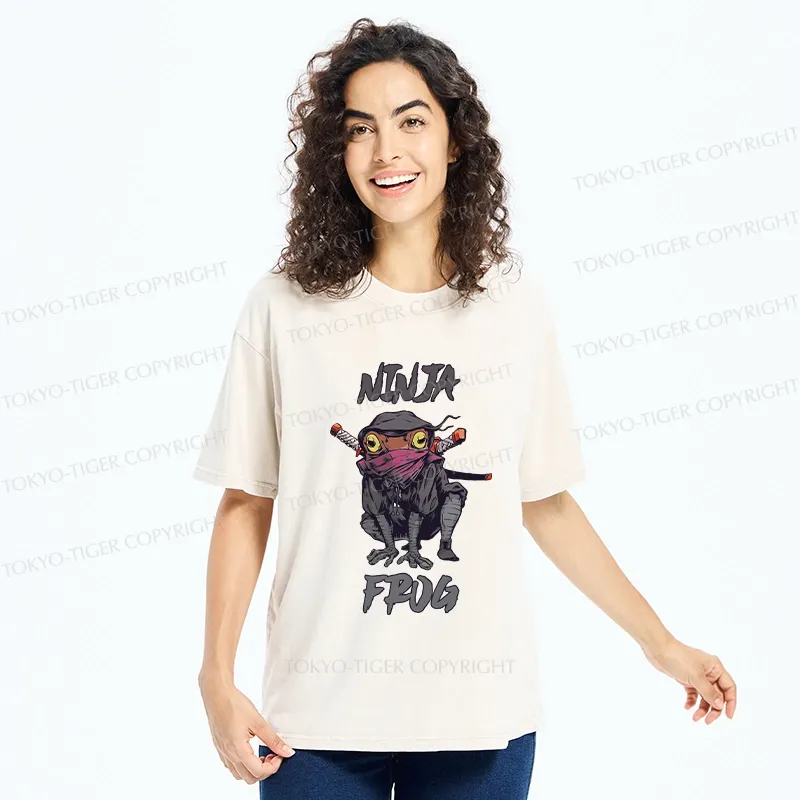 Tokyo-Tiger Ninja Frog Washed T-Shirt