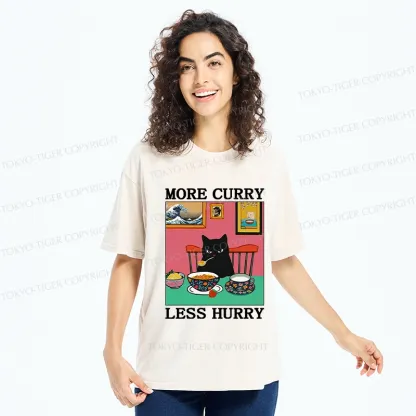Tokyo-Tiger More Curry Less Hurry Washed T-Shirt