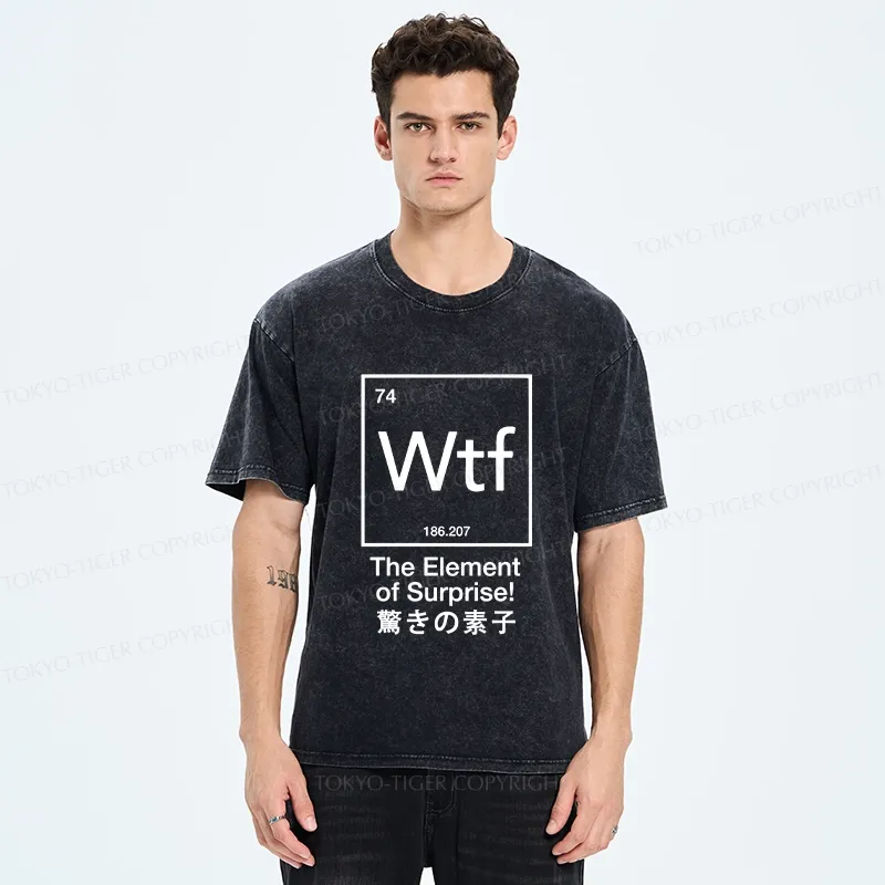 Tokyo-Tiger The Element Of Surprise Japan Washed T-Shirt
