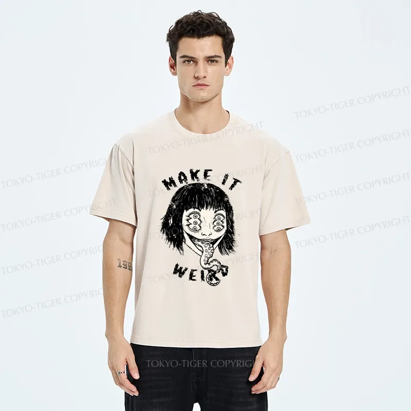Tokyo-Tiger Make It Weird Washed T-Shirt
