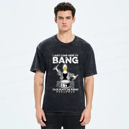 Tokyo-Tiger Drumming Duck Washed T-Shirt