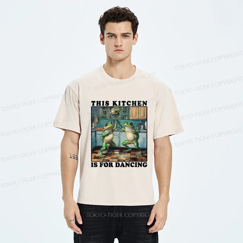 Tokyo-Tiger This Kitchen Is For Dancing Washed T-Shirt