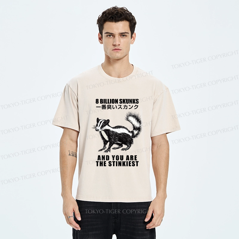 Tokyo-Tiger The Stinkiest Skunk Washed T-Shirt