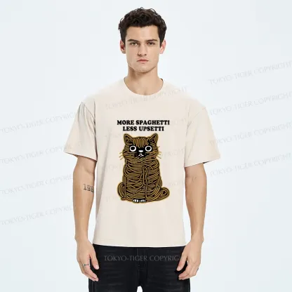 Tokyo-Tiger More Spaghetti Less Upsetti Cat Washed T-Shirt