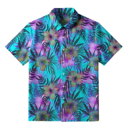 Tokyo-Tiger Retro Three-Eyed Tiger Button-up Shirt