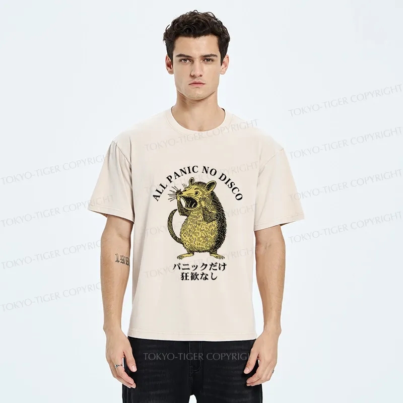 Tokyo-Tiger All Panic No Disco Washed T-Shirt