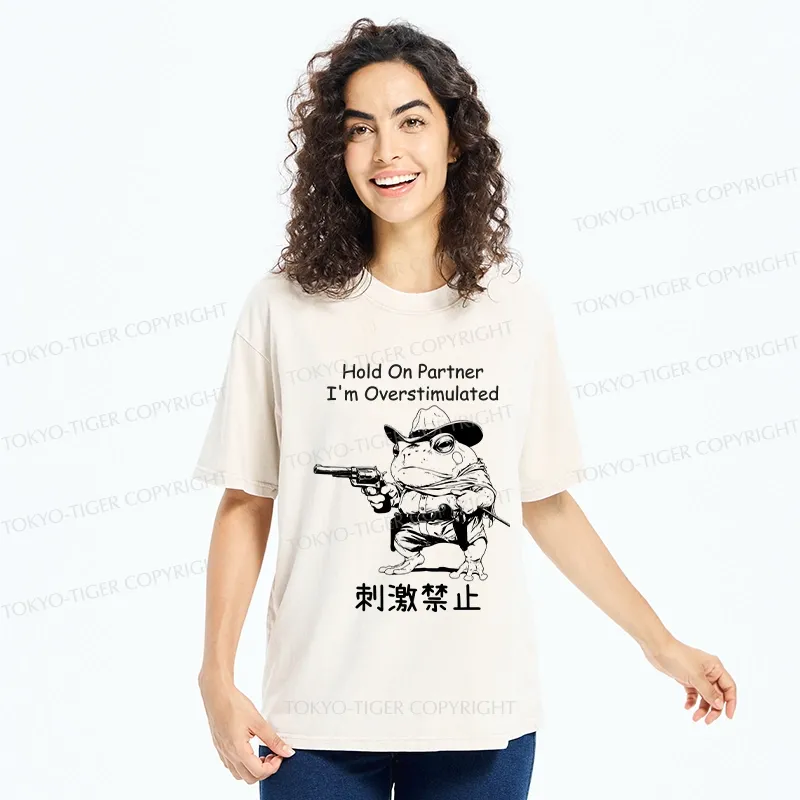 Tokyo-Tiger Overstimulated Frog Washed T-Shirt