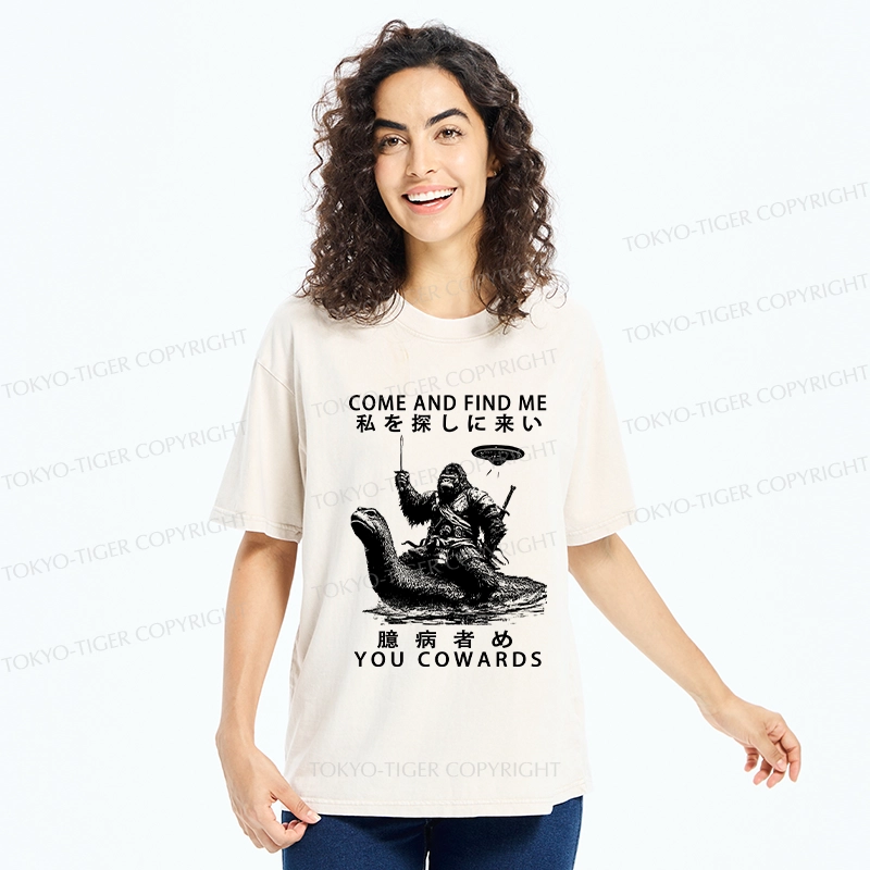 Tokyo-Tiger Can You Find Us Washed T-Shirt