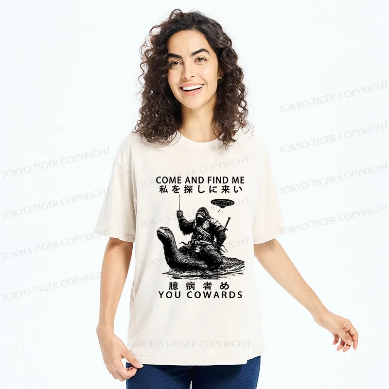 Tokyo-Tiger Can You Find Us Washed T-Shirt