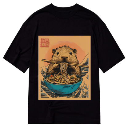 Tokyo-Tiger Opossum Eats Ramen Classic T-Shirt