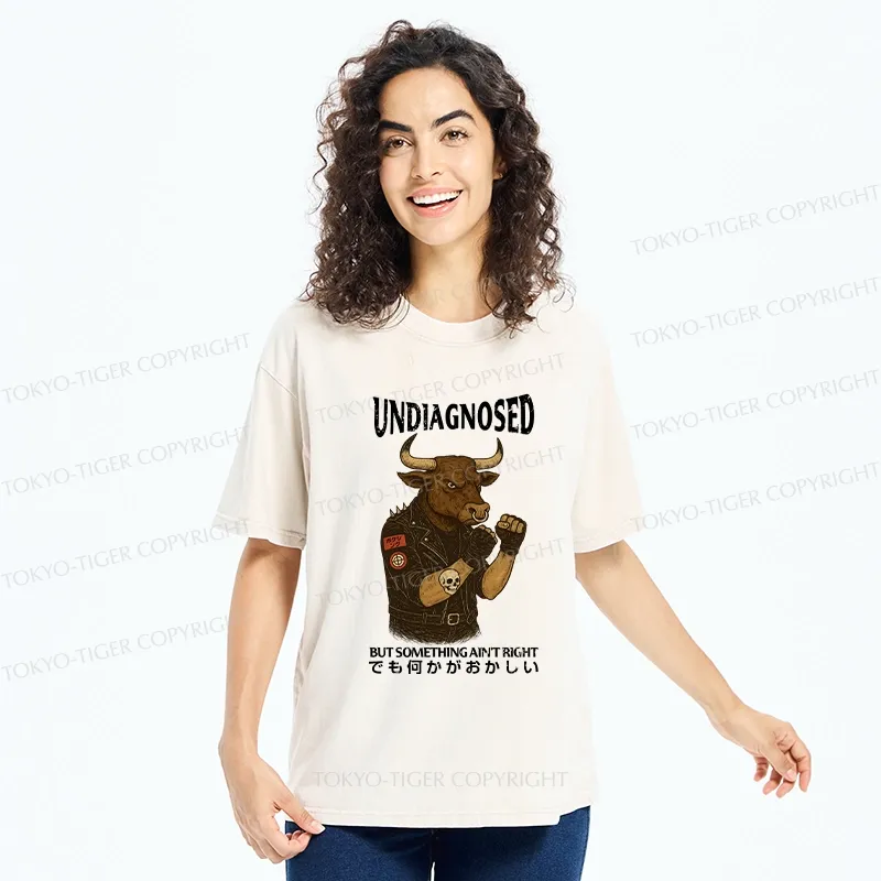 Tokyo-Tiger Undiagnosed But Something Ain't Right Washed T-Shirt