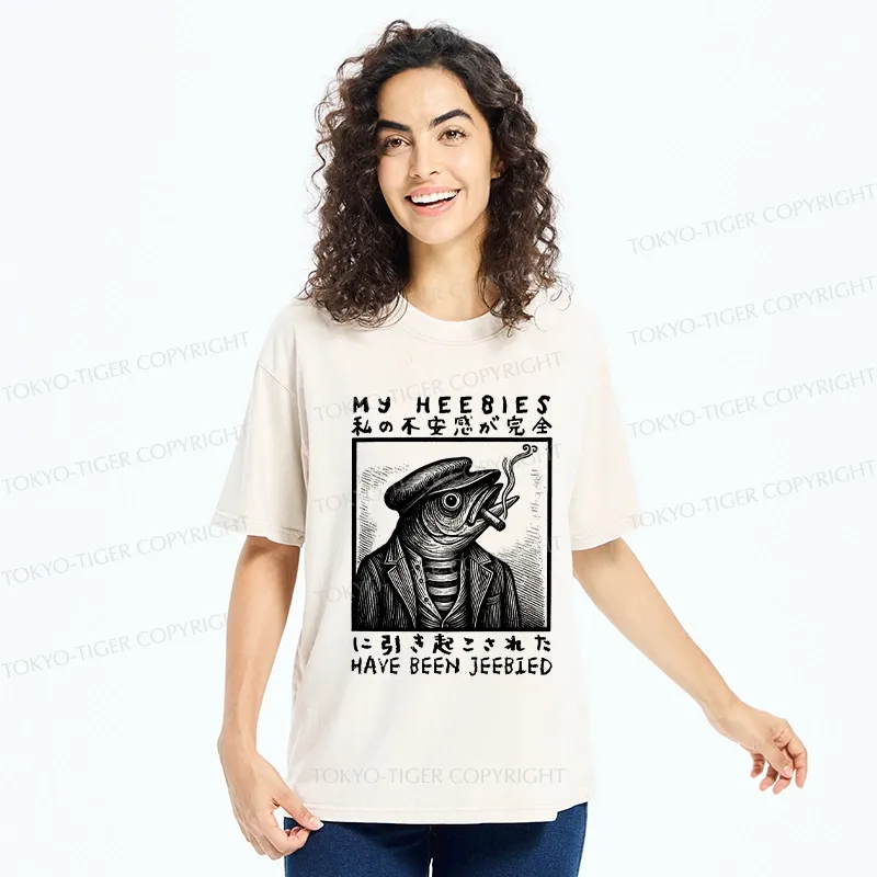 Tokyo-Tiger My Heebies Have Been Jeebied Washed T-Shirt