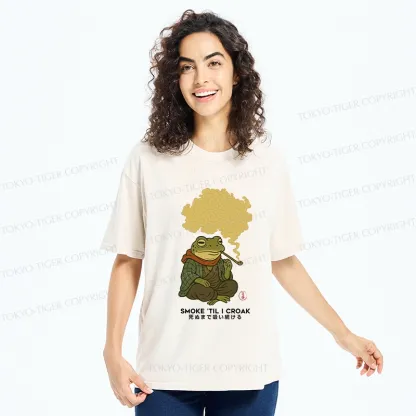 Tokyo-Tiger Smoke 'Til I Croak Washed T-Shirt
