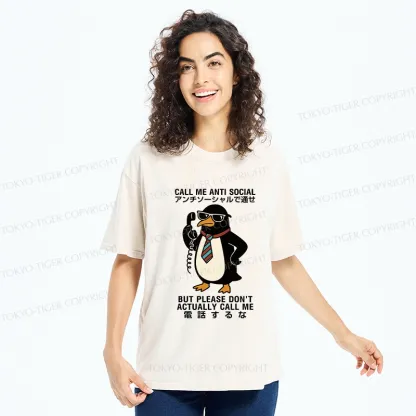 Tokyo-Tiger Don't Actually Call Penguin Washed T-Shirt