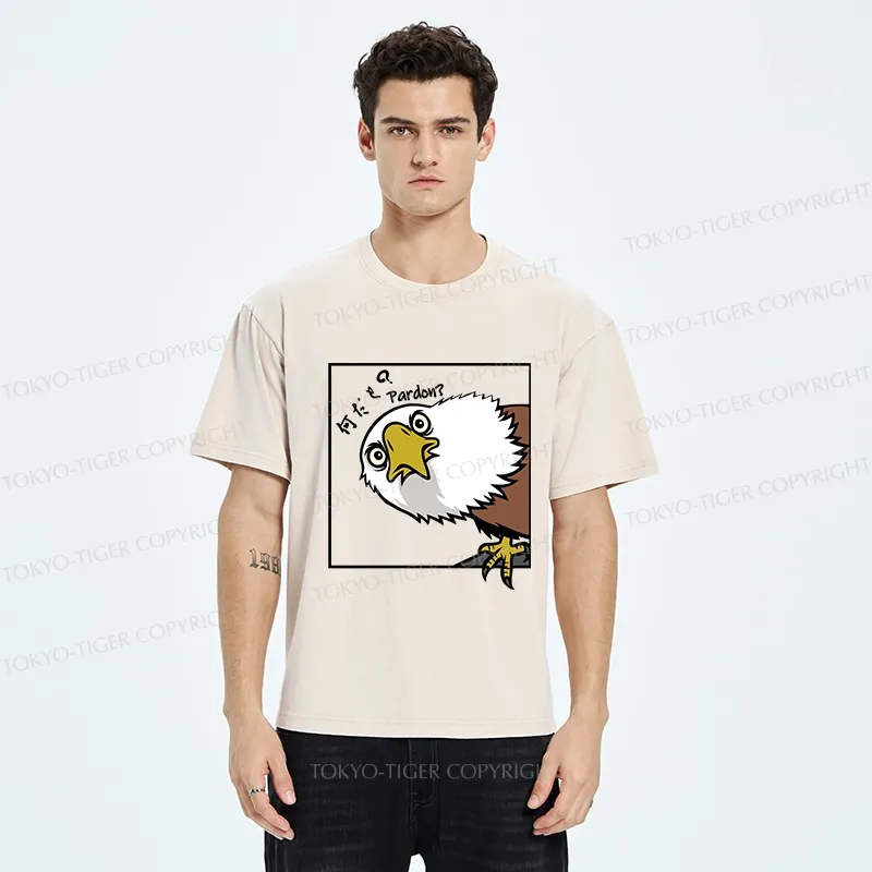 Tokyo-Tiger Curious Eagle Washed T-Shirt