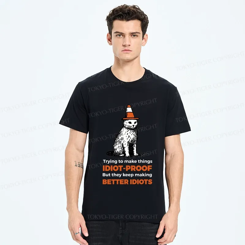 Tokyo-Tiger Stupid Cat Classic T-Shirt