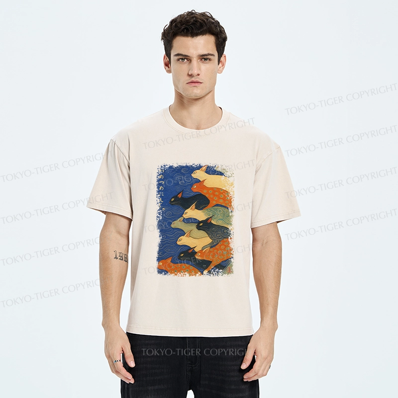 Tokyo-Tiger Claw-some Ninja Washed T-Shirt