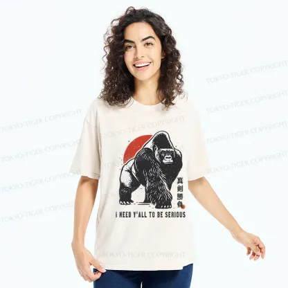 Tokyo-Tiger I Need Y'All To Be Serious Washed T-Shirt