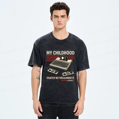 Tokyo-Tiger My Childhood Exactly As I Remember It Washed T-Shirt