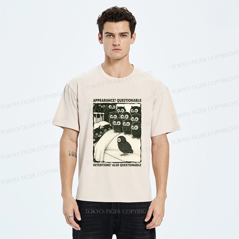 Tokyo-Tiger Appearance And Intentions Questionable Washed T-Shirt