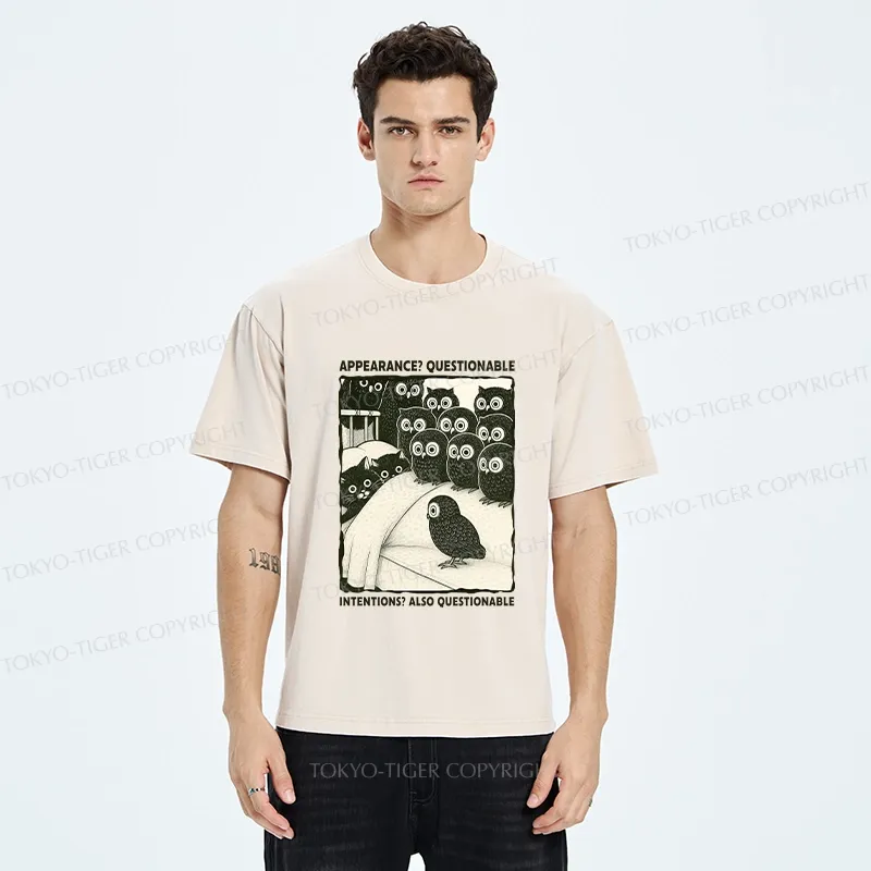Tokyo-Tiger Appearance And Intentions Questionable Washed T-Shirt