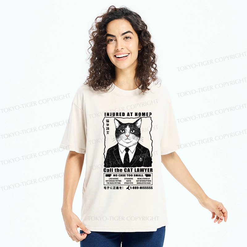 Tokyo-Tiger Get Justice Fur Real Washed T-Shirt