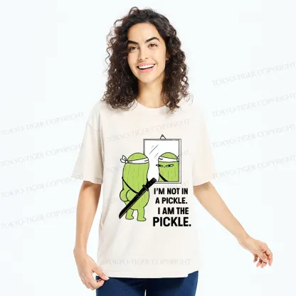Tokyo-Tiger Funny I Am The Pickle Washed T-Shirt