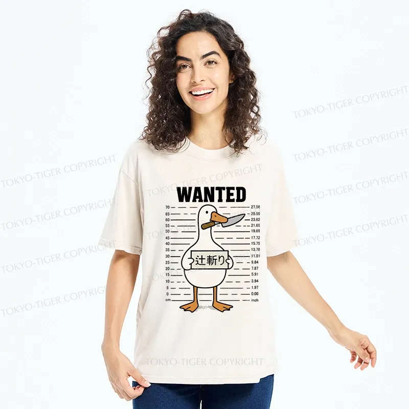 Tokyo-Tiger Wanted Silly Goose Washed T-Shirt
