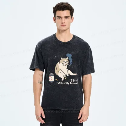 Tokyo-Tiger I Exist Without My Consent Washed T-Shirt