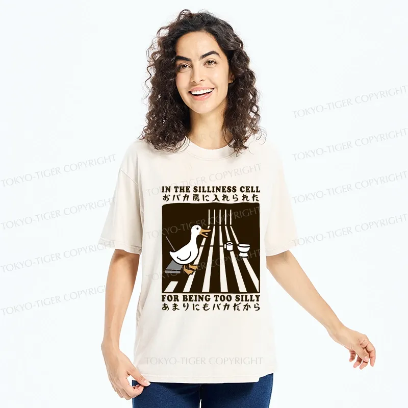 Tokyo-Tiger Silly Goose In The Silliness Cell Washed T-Shirt