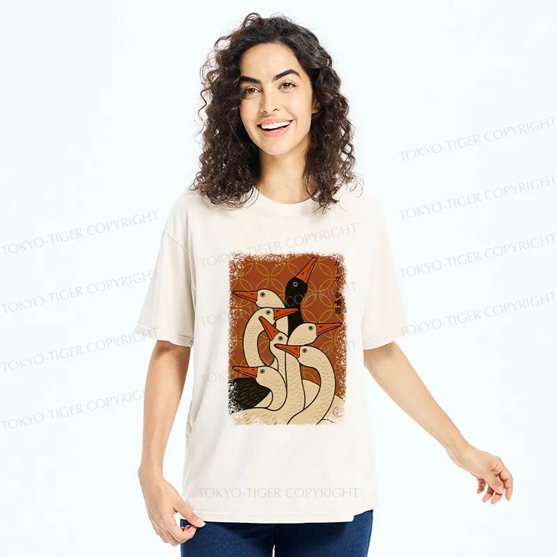 Tokyo-Tiger The Goose Choir Washed T-Shirt