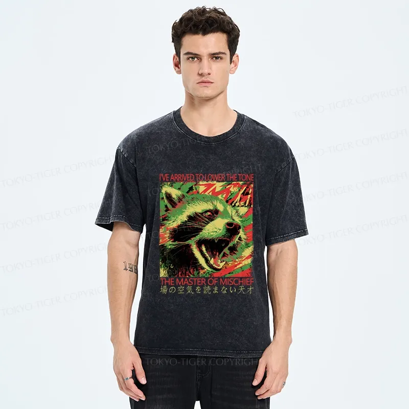 Tokyo-Tiger The Master Of Mischief Washed T-Shirt