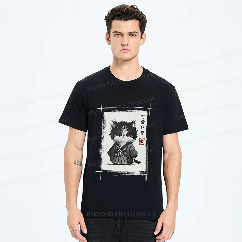 Tokyo-Tiger Kitten Samurai Classic T-Shirt