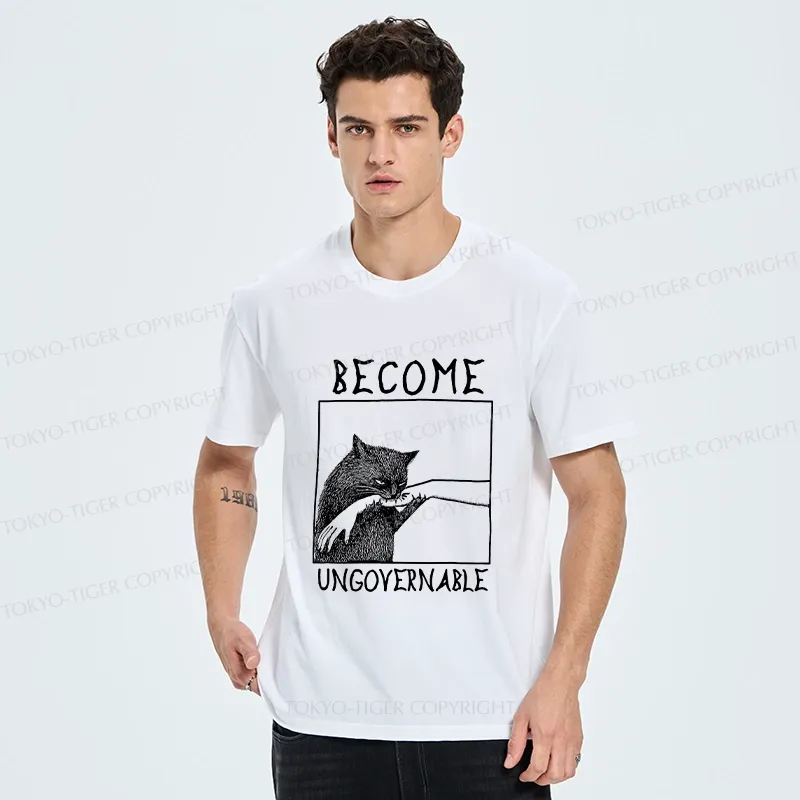 Tokyo-Tiger Cat Biting Arm Classic T-Shirt