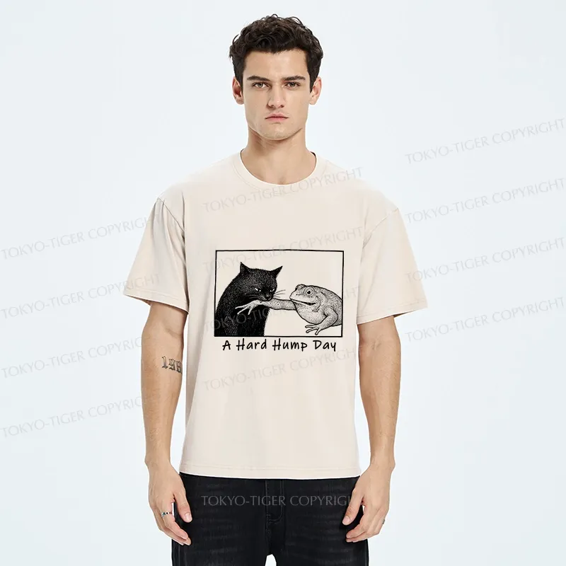 Tokyo-Tiger A Hard Hump Day Washed T-Shirt