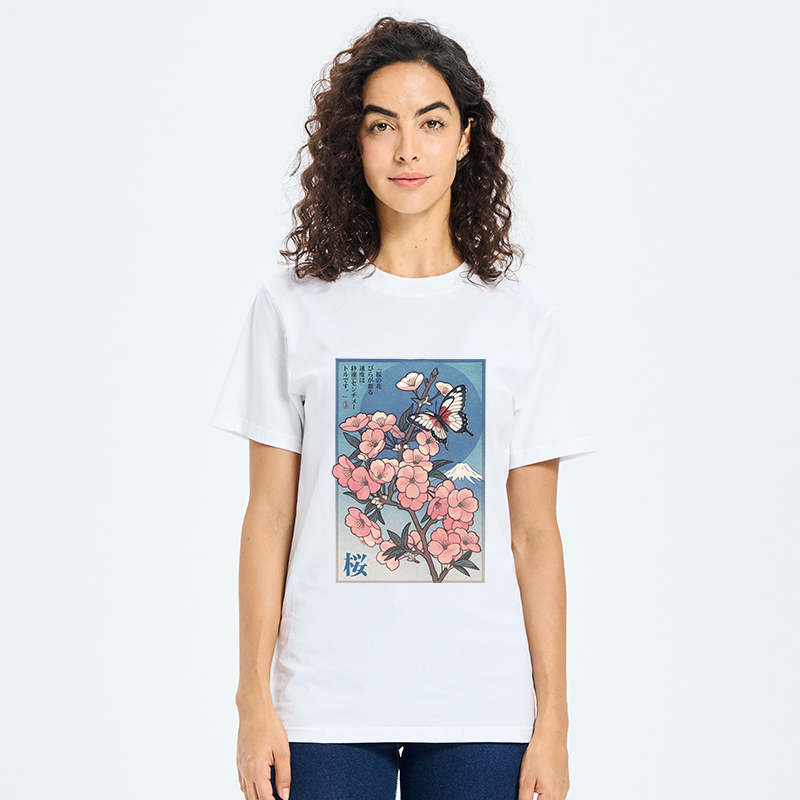Tokyo-Tiger Ukiyoe Japanese Cherry blossoms Poster Classic T-Shirt