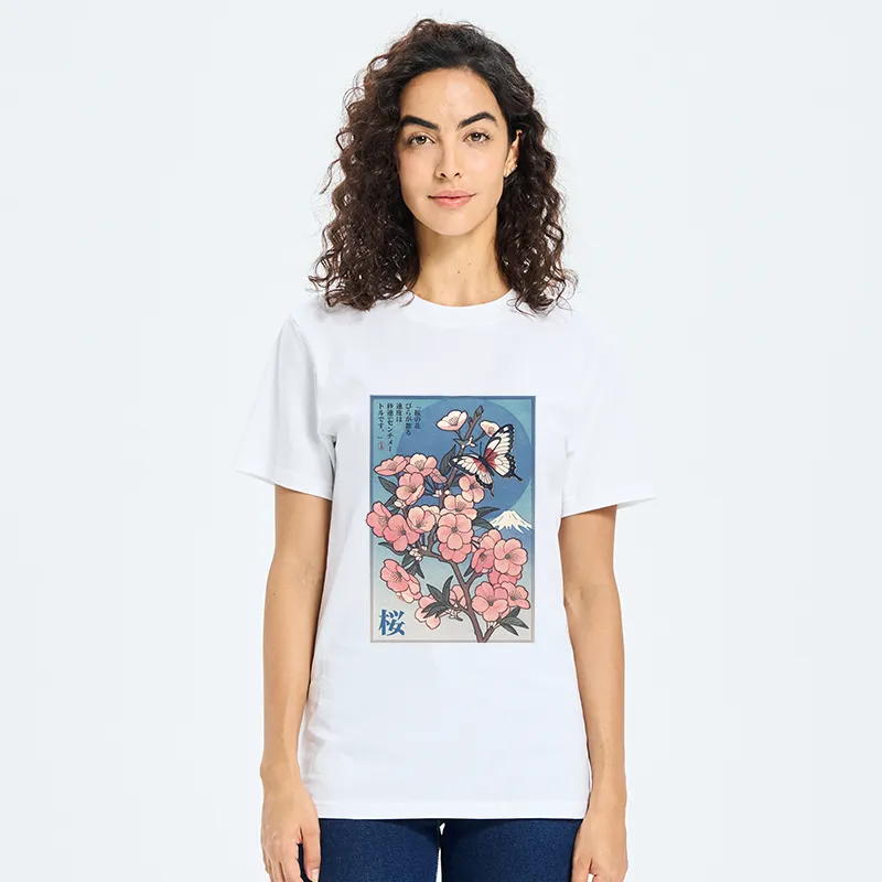 Tokyo-Tiger Ukiyoe Japanese Cherry blossoms Poster Classic T-Shirt