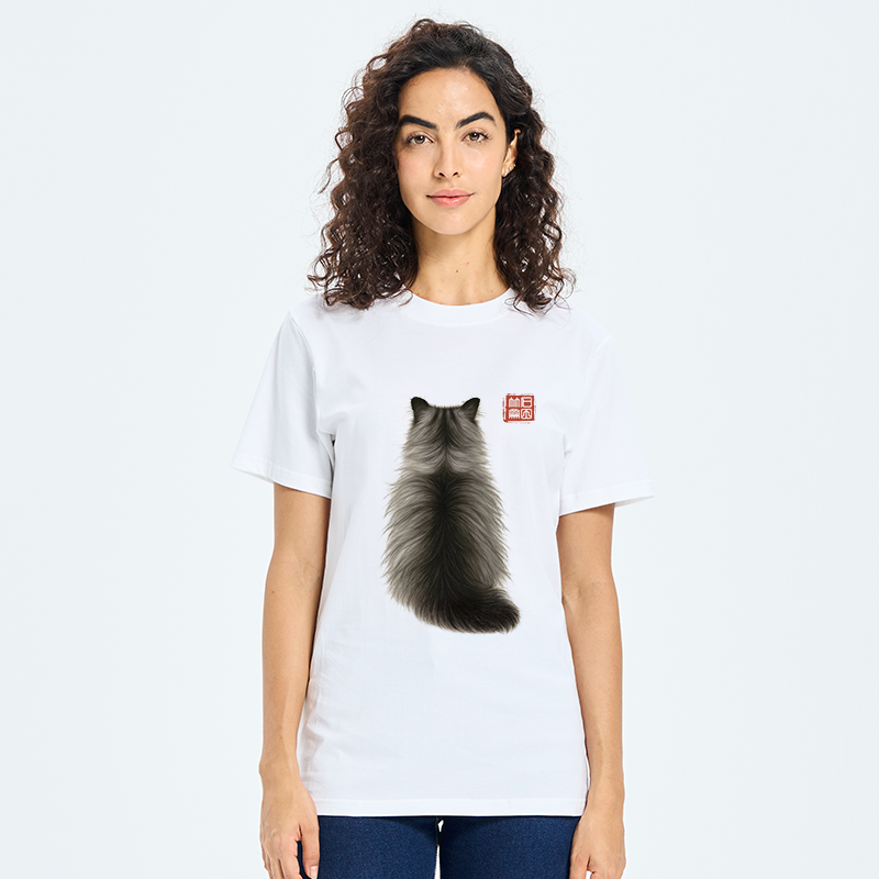 Tokyo-Tiger Cat's Back Ink Painting Classic T-Shirt