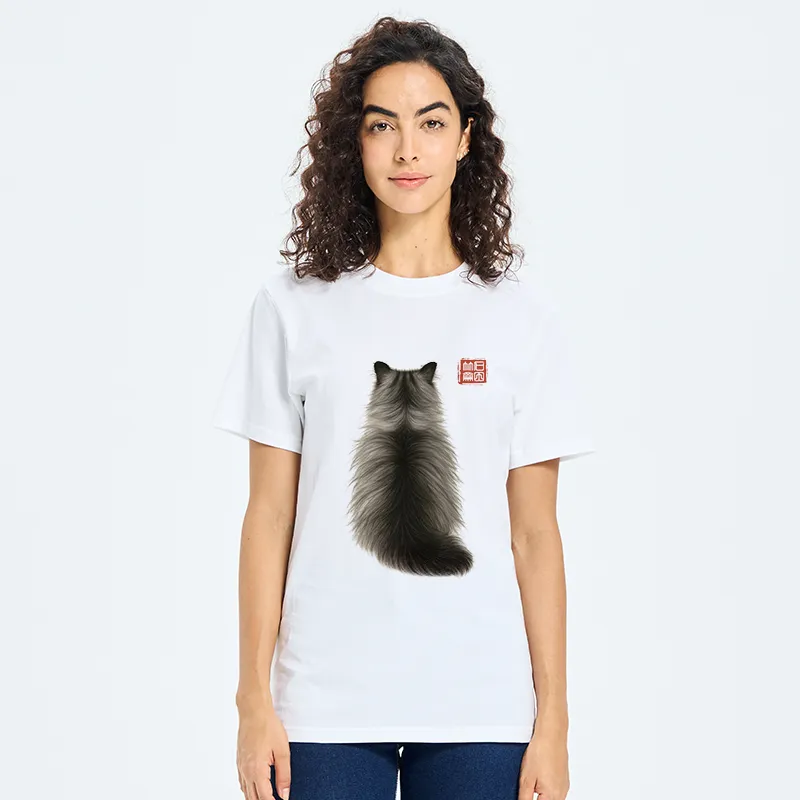 Tokyo-Tiger Cat's Back Ink Painting Classic T-Shirt