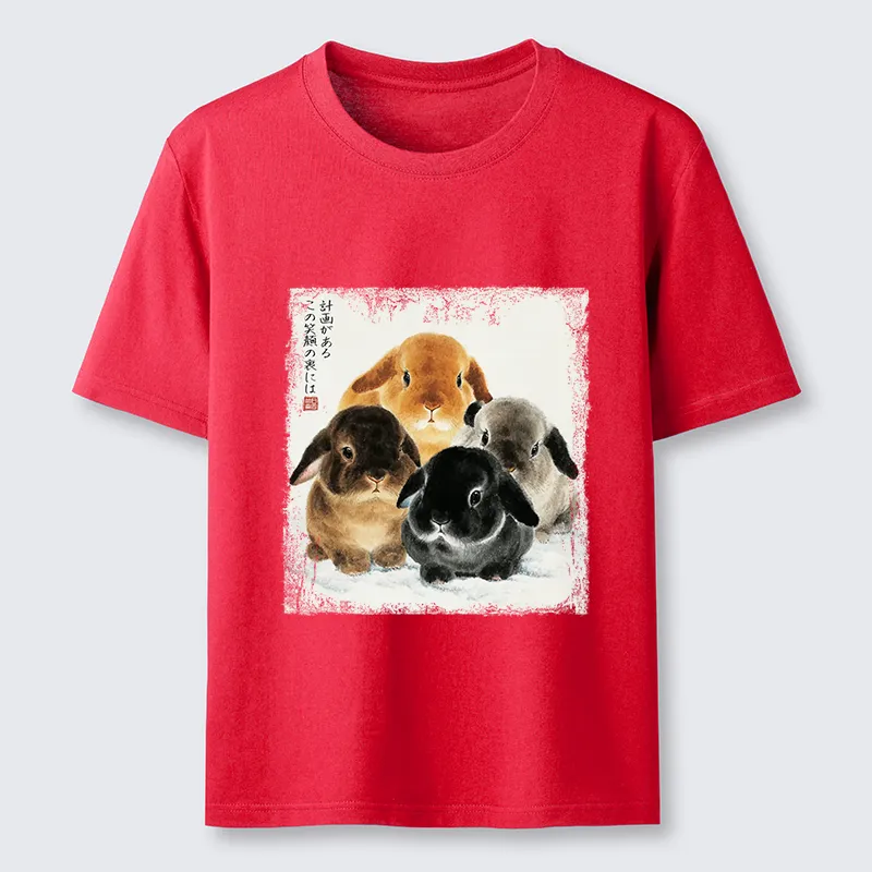 Tokyo-Tiger The Ink Wash Rabbit Is Watching You Classic T-Shirt