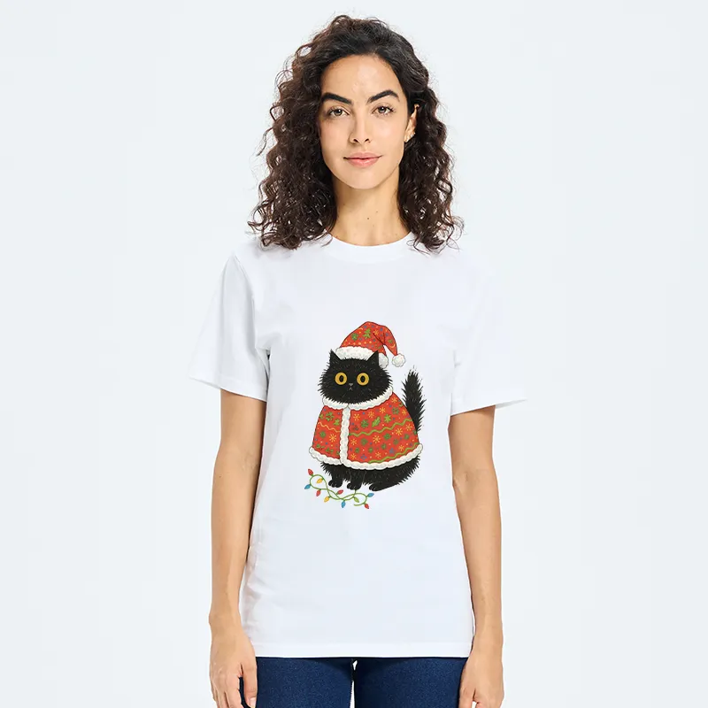 Tokyo-Tiger Cat Wearing Santa Hat Classic T-Shirt