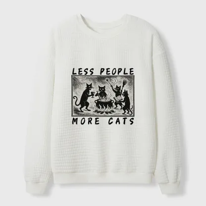 Tokyo-Tiger Cat Sacrifice Ceremony Waffle Sweatshirt