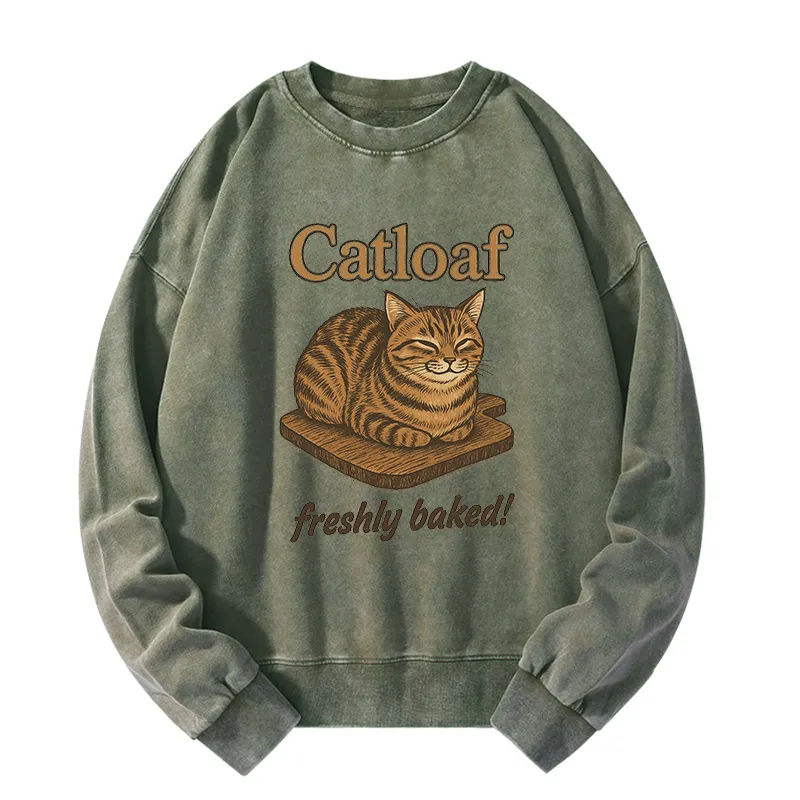 Tokyo-Tiger Japan Catloaf Washed Sweatshirt