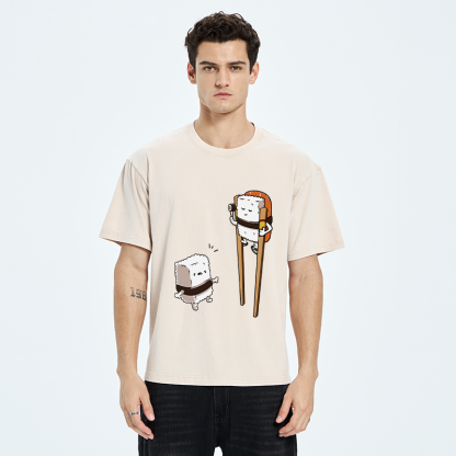 Tokyo-Tiger Sushi On Stilts Washed T-Shirt