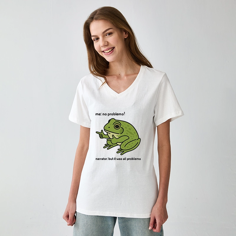 Tokyo-Tiger Stupid Frog Meme V-Neck Classic T-Shirt