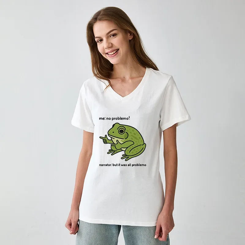 Tokyo-Tiger Stupid Frog Meme V-Neck Classic T-Shirt