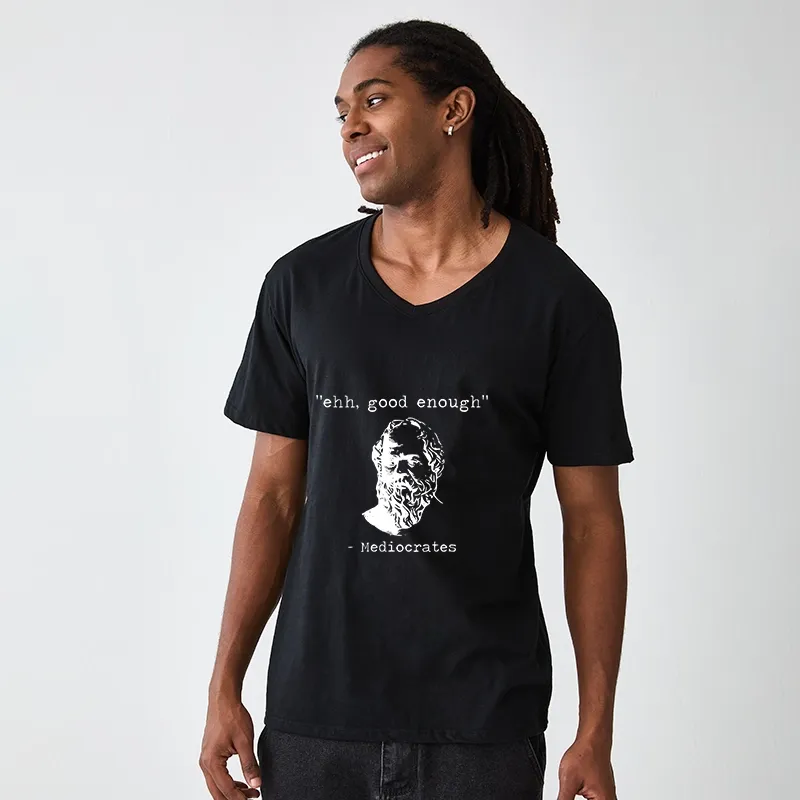 Tokyo-Tiger Mediocrates Meme V-Neck Classic T-Shirt